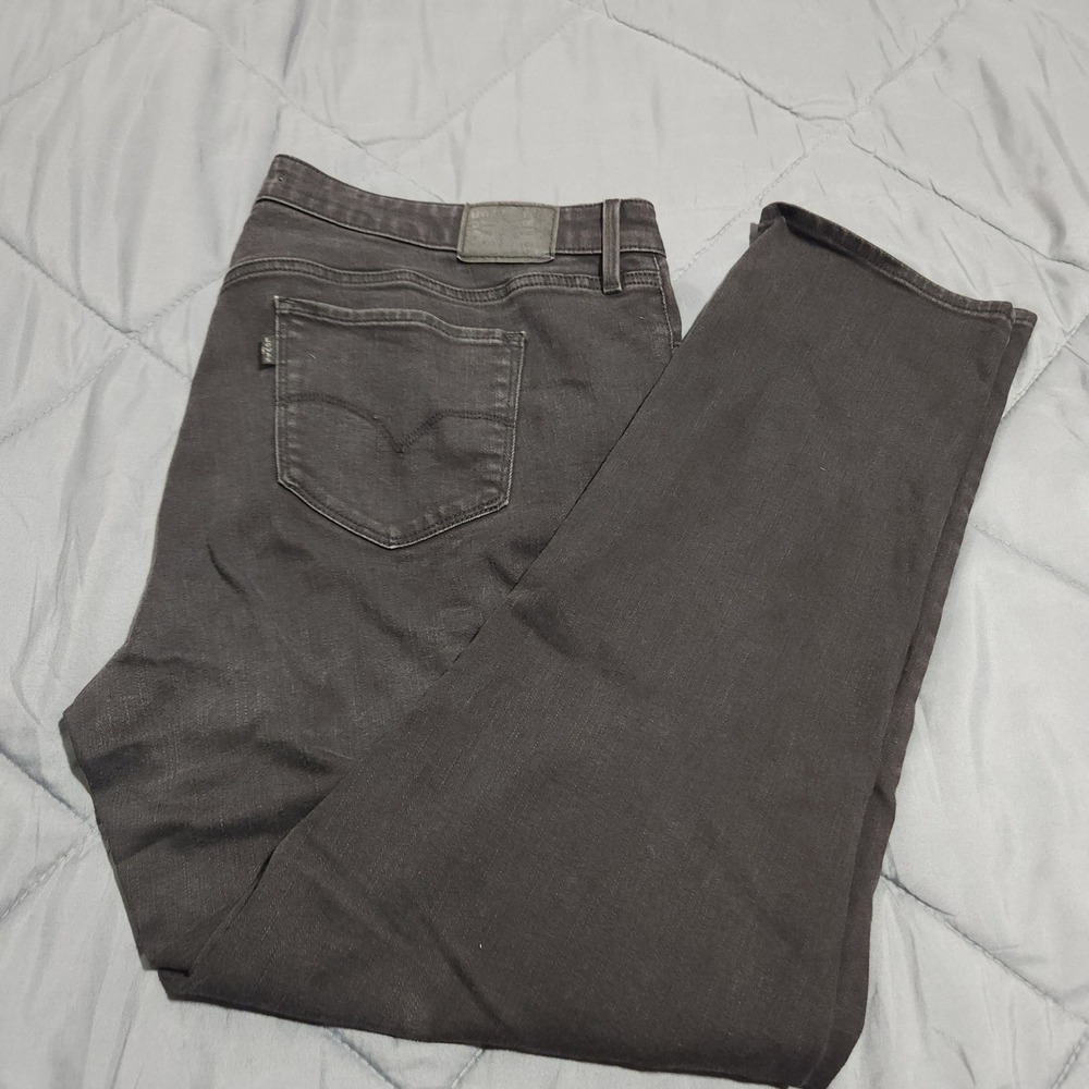 Levi's 311 Jeans Women's Plus 22W M Shaping Skinny High Rise Black Stretch Denim